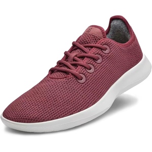 Allbirds Women’s Tree Runner, Everyday Sneakers, Machine Washable Shoe Made with Natural Materials(Botanic Red (Blizzard Sole))