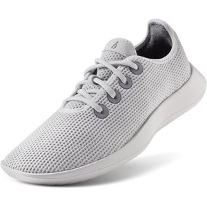 Allbirds Women’s Tree Runner, Everyday Sneakers, Machine Washable Shoe Made with Natural Materials(Light Grey (Light Grey Sole))