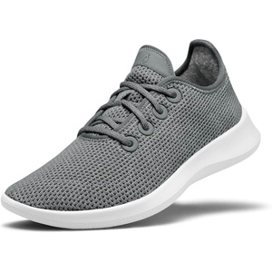 Allbirds Women’s Tree Runner, Everyday Sneakers, Machine Washable Shoe Made with Natural Materials(Mist (White Sole))