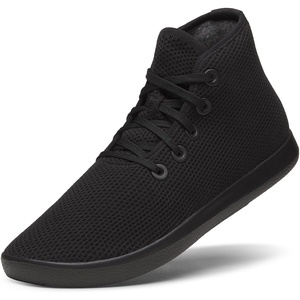 Allbirds Women’s Tree Topper, Lightweight High-Top Sneaker, Breathable Everyday Casual Shoes(Natural Black (Natural Black Sole))