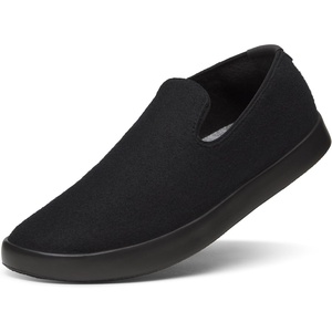 Allbirds Women’s Wool Lounger, Everyday Slip-On Sneakers(Natural Black (Natural Black Sole))