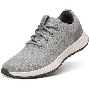 Allbirds Women’s Wool Runner NZ Waterproof, Comfortable Everyday Weatherproof Sneakers(Medium Grey (Natural White Sole))