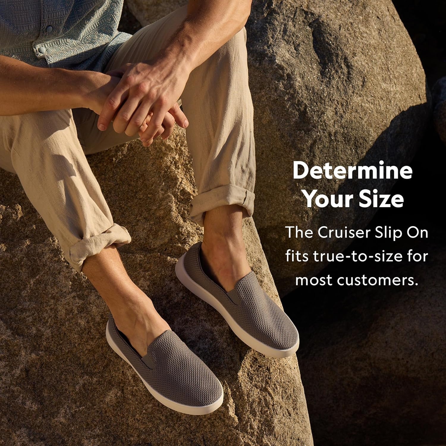 image:imageAllbirds Mens Cruiser Slip On Shoe Breathable Comfortable Sneaker for Everyday WearNatural Black Blizzard Sole