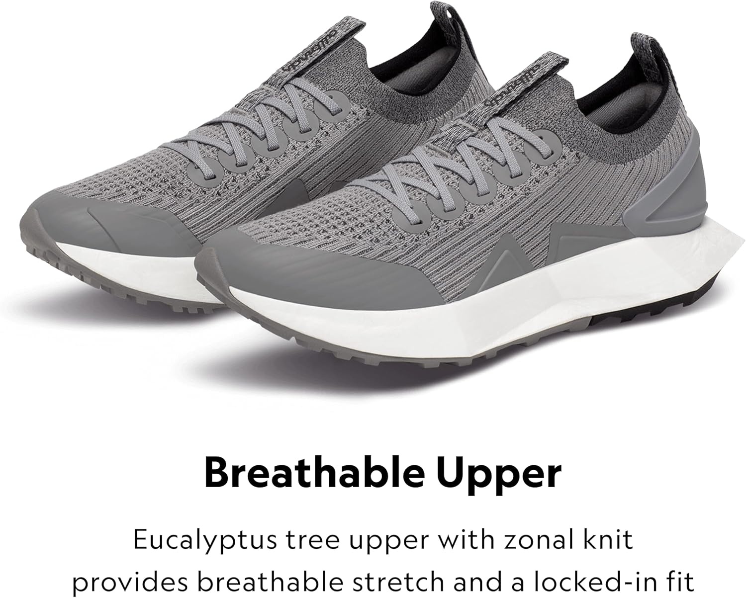 image:imageAllbirds Mens Tree Flyer 2 Active Supportive Running ShoeMedium Grey Blizzard Sole
