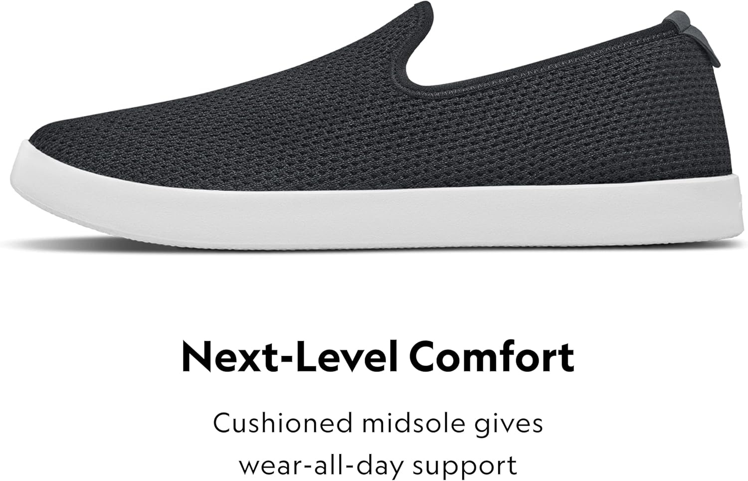 image:imageAllbirds Mens Tree Lounger Everyday SlipOn Sneakers Machine Washable Shoe Made with Natural MaterialsNavy Night White Sole