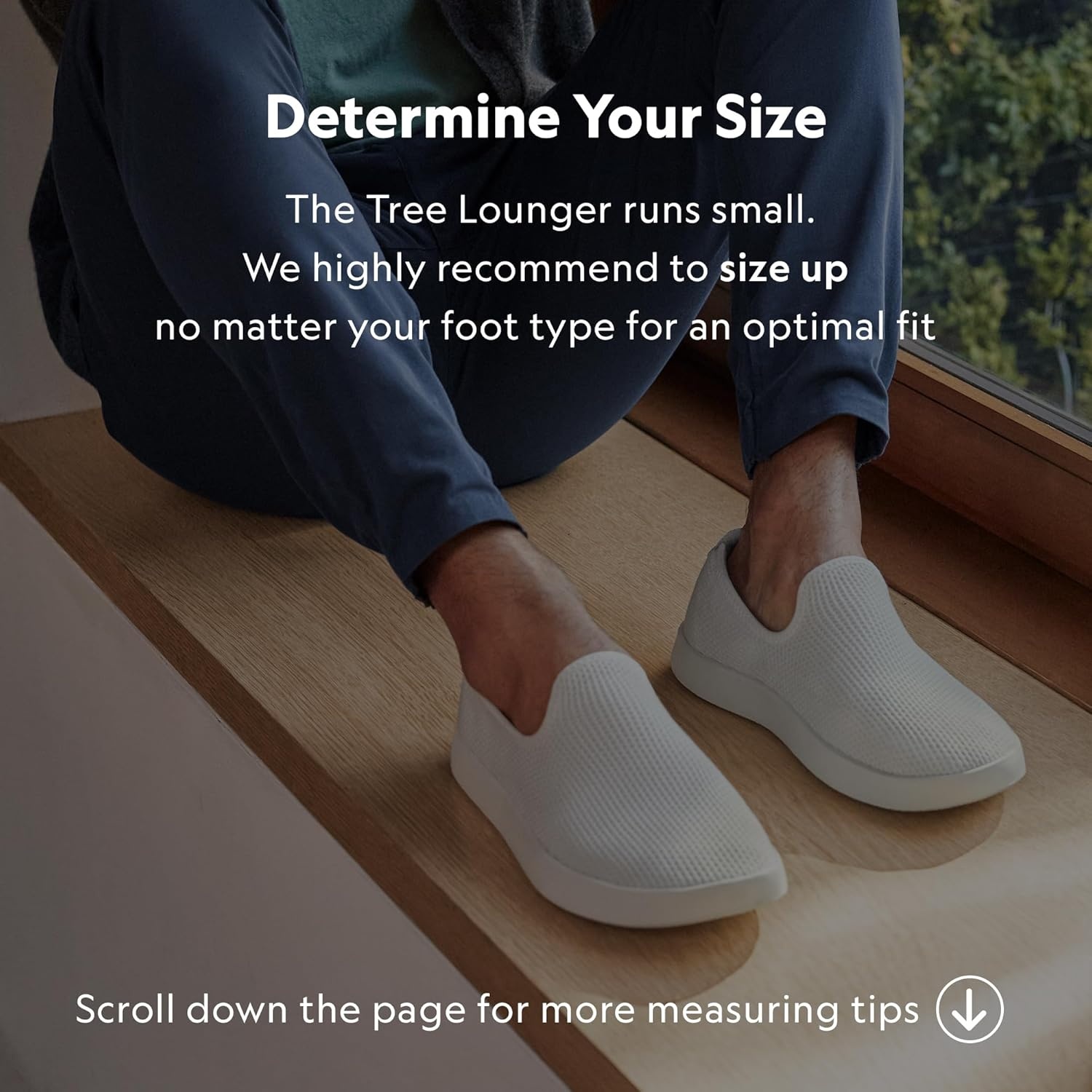 image:imageAllbirds Mens Tree Lounger Everyday SlipOn Sneakers Machine Washable Shoe Made with Natural MaterialsNavy Night White Sole