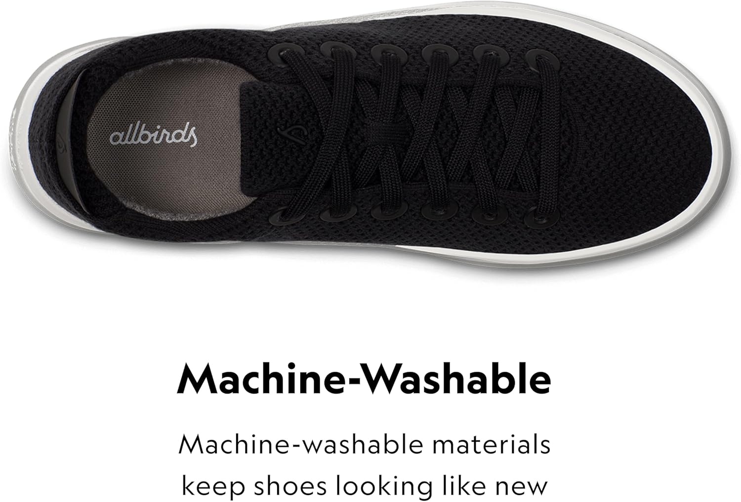 image:imageAllbirds Mens Tree Piper Casual SneakersNatural Black Blizzard Sole