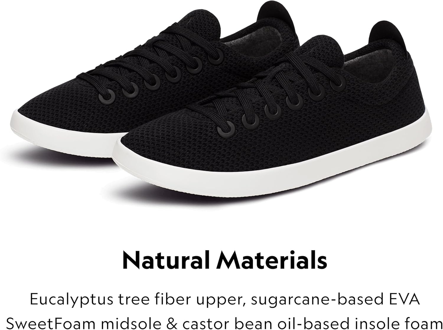 image:imageAllbirds Mens Tree Piper Casual SneakersNatural Black Blizzard Sole
