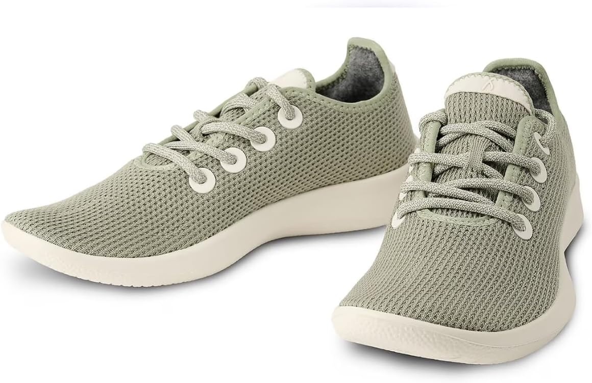 image:imageAllbirds Mens Tree Runner Everyday Sneakers Machine Washable Shoe Made with Natural MaterialsHazy Pine Natural White