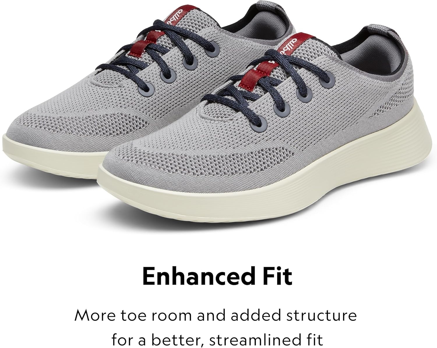 image:imageAllbirds Mens Tree Runner Go Everyday SneakersCloudy Grey Multi Arid Beige Sole