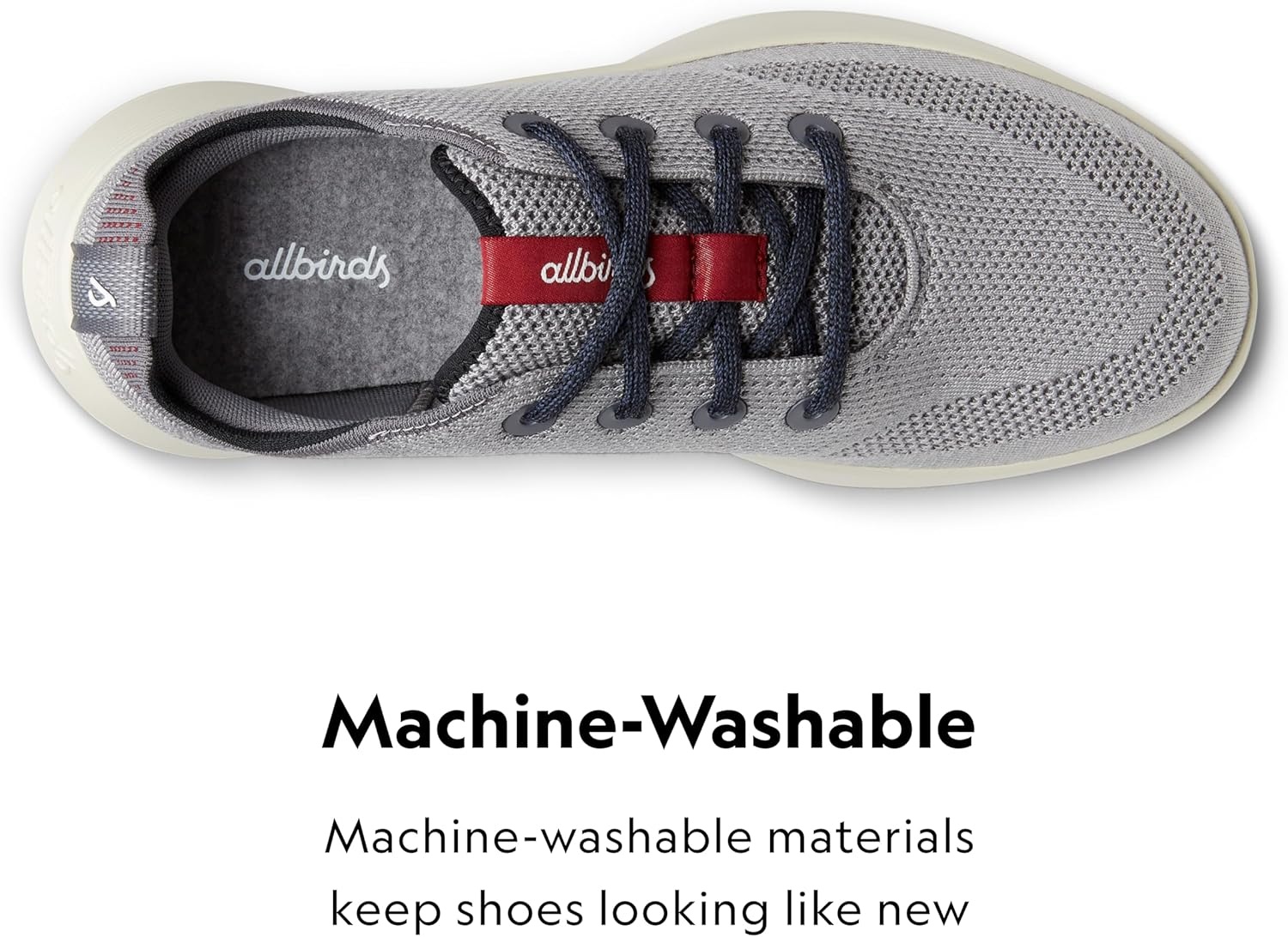 image:imageAllbirds Mens Tree Runner Go Everyday SneakersCloudy Grey Multi Arid Beige Sole
