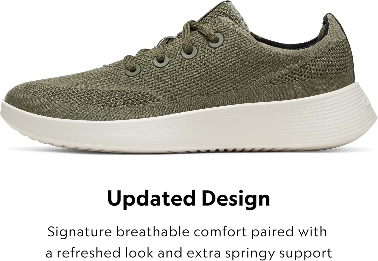 image:imageAllbirds Mens Tree Runner Go Everyday SneakersRugged Green Natural White Sole