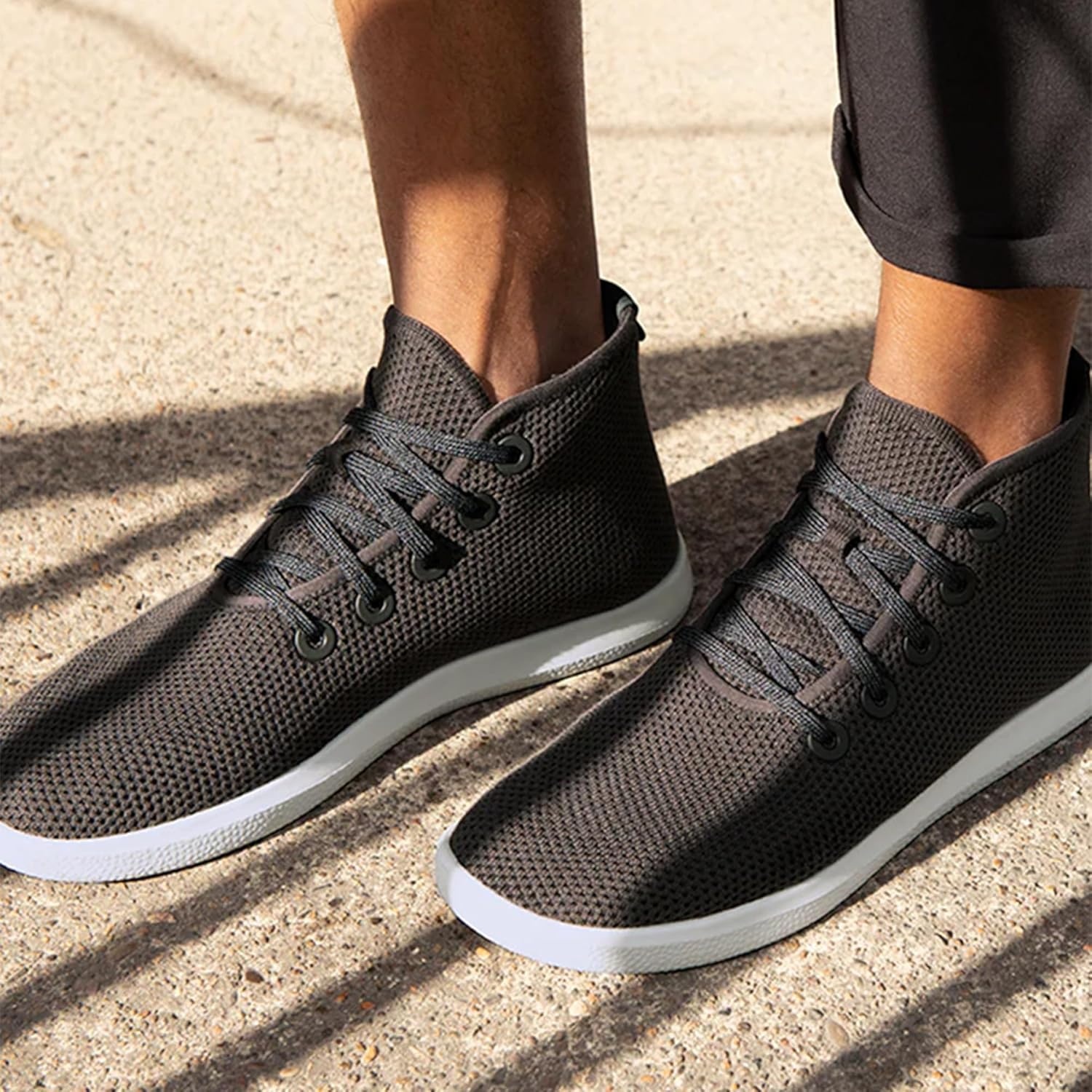 image:imageAllbirds Mens Tree Topper Lightweight HighTop Sneaker Breathable Everyday Casual ShoesNatural Black Natural Black Sole