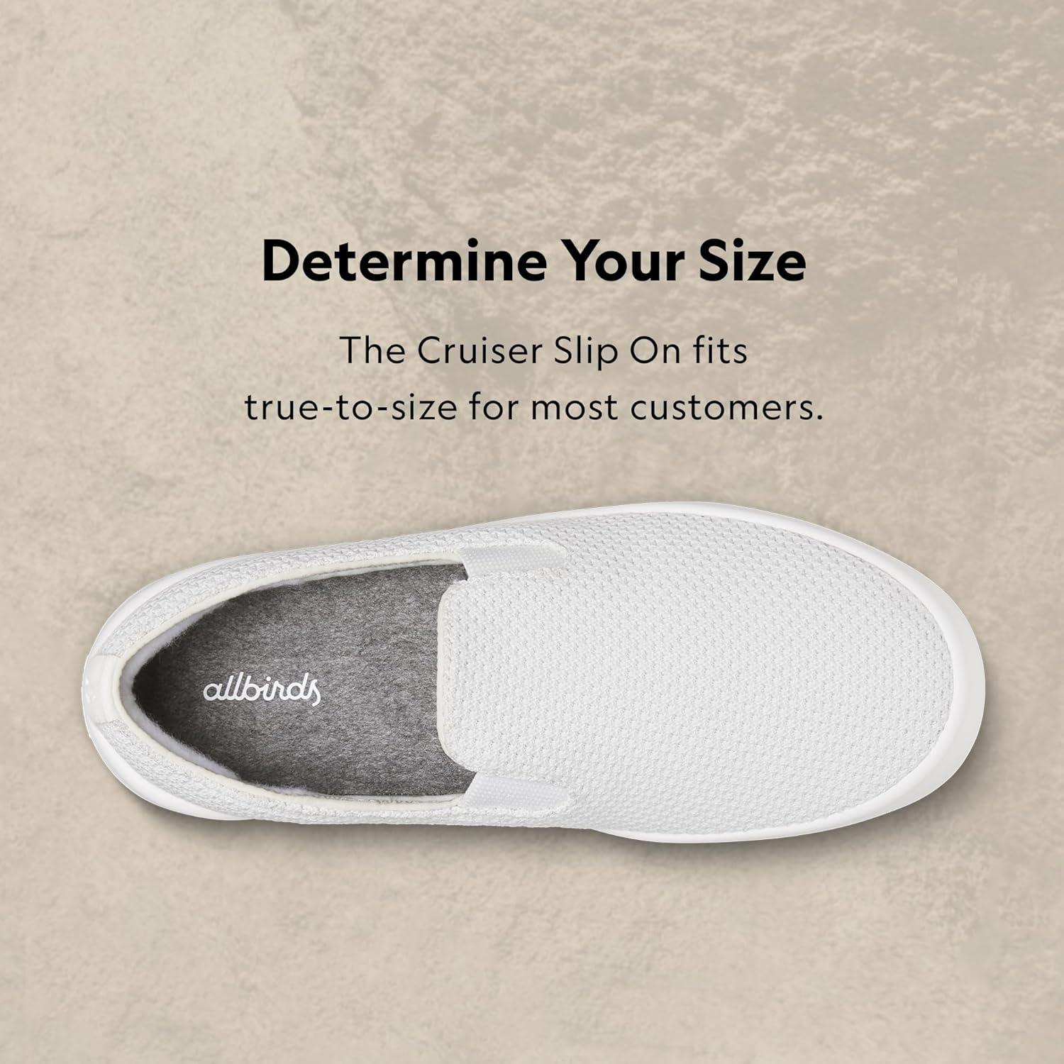 image:imageAllbirds Womens Cruiser Slip On Shoe Breathable Comfortable Sneaker for Everyday WearBlizzard Blizzard Sole