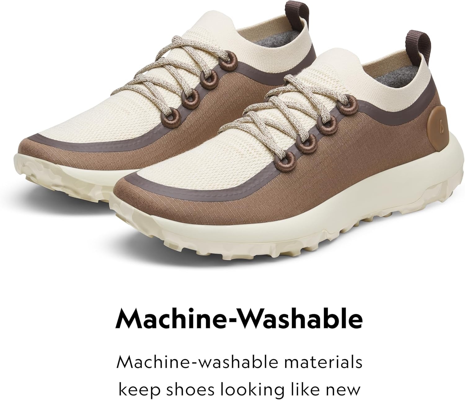 image:imageAllbirds Womens Trail Runner Breathable All Traction Hiking ShoesHazy Cocoa Dark Cocoa Stony Cream Sole