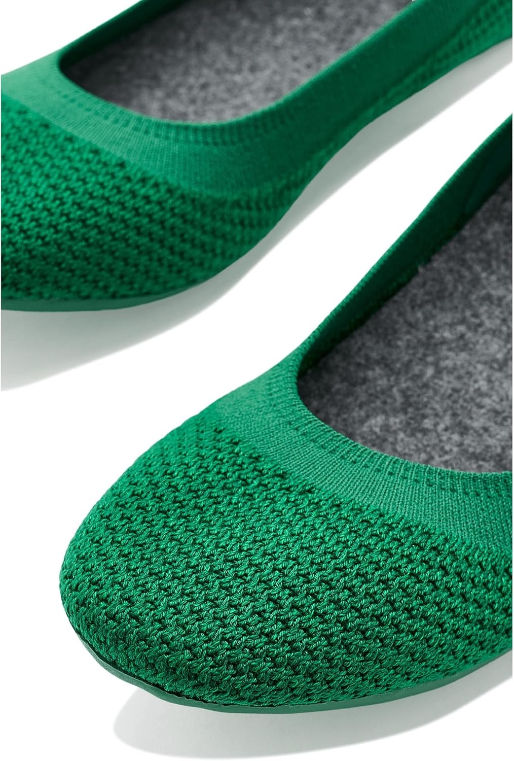 image:imageAllbirds Womens Tree Breezer Knit Ballet Flats SlipOn Everyday Round Toe Shoes Machine Washable Made with Natural MaterialsVerdant Green Verdant Green Sole