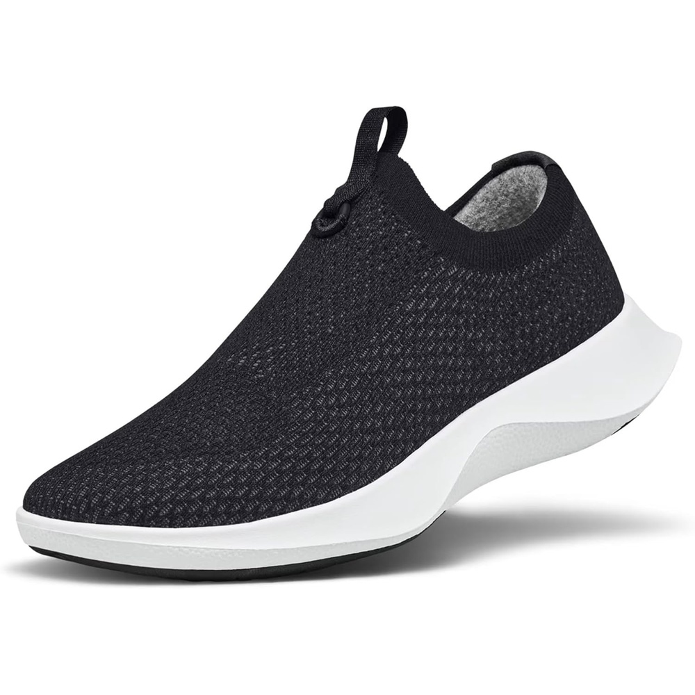 image:imageAllbirds Mens Tree Dasher Relay Laceless Everyday Active SneakersNatural Black Blizzard Sole
