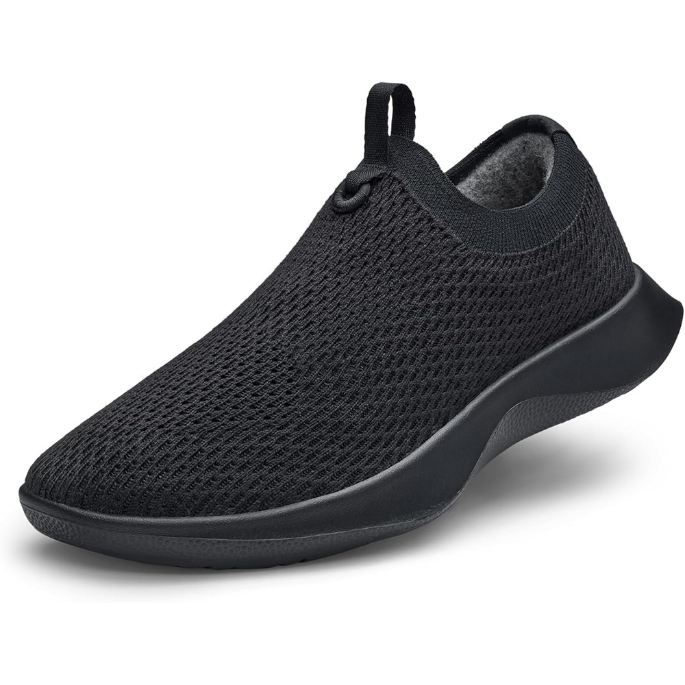 image:imageAllbirds Mens Tree Dasher Relay Laceless Everyday Active SneakersNatural Black Natural Black Sole