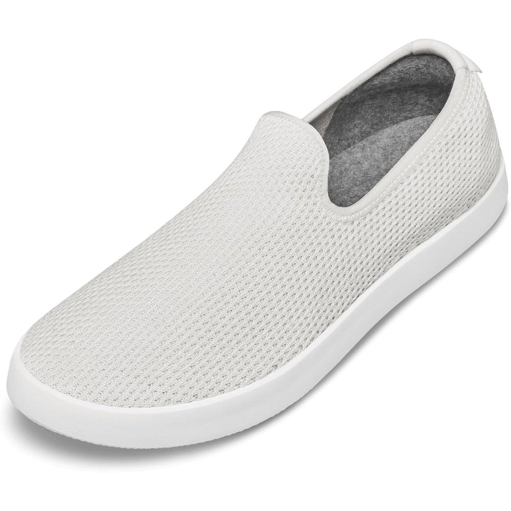 image:imageAllbirds Mens Tree Lounger Everyday SlipOn Sneakers Machine Washable Shoe Made with Natural MaterialsKaikoura White White Sole