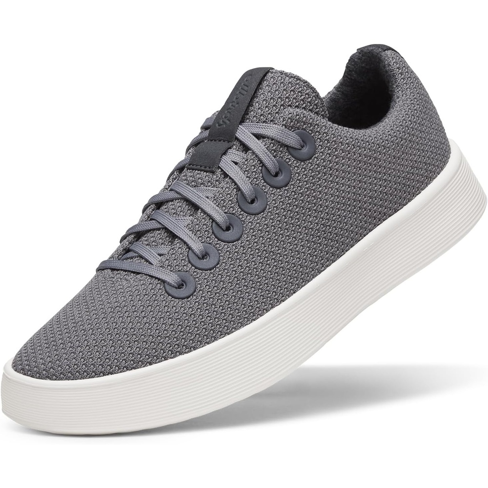 image:imageAllbirds Womens Cruiser Lightweight Walking Court Sneaker ShoesMedium Grey Blizzard Sole