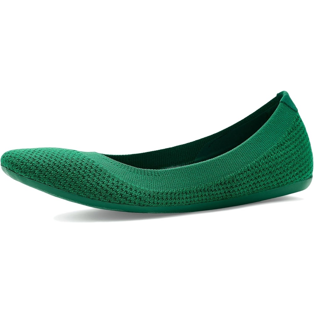 image:imageAllbirds Womens Tree Breezer Knit Ballet Flats SlipOn Everyday Round Toe Shoes Machine Washable Made with Natural MaterialsVerdant Green Verdant Green Sole