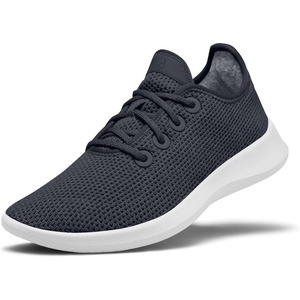 Allbirds Men’s Tree Runner, Everyday Sneakers, Machine Washable Shoe Made with Natural Materials(Navy Night (White Sole))