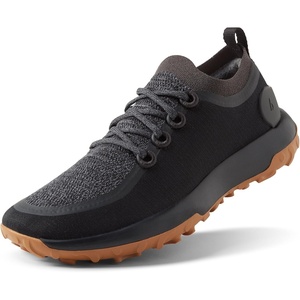 Allbirds Women’s Trail Runner, Breathable All Traction Hiking Shoes(Natural Black (Rugged Khaki Sole))