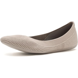 Allbirds Women’s Tree Breezer, Knit Ballet Flats, Slip-On Everyday Round Toe Shoes, Machine Washable Made with Natural Materials(Mushroom/Mushroom Sole)