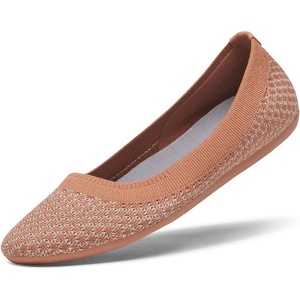 Allbirds Women’s Tree Breezer, Knit Ballet Flats, Slip-On Everyday Round Toe Shoes, Machine Washable Made with Natural Materials(Sienna Blush)