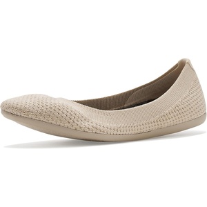 Allbirds Women’s Tree Breezer, Knit Ballet Flats, Slip-On Everyday Round Toe Shoes, Machine Washable Made with Natural Materials(Warm White (Warm White Sole))